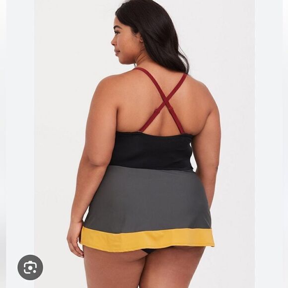 Torrid Harry Potter Hogwarts Push Up Demi Swimsuit NEW - Picture 9 of 9